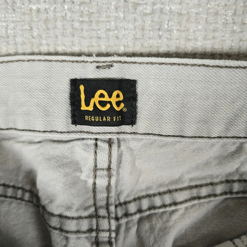 Lee Mens Regular Fit Straight Leg Gray Cotton Denim Jeans 34x29‎ JIM-M313-018
